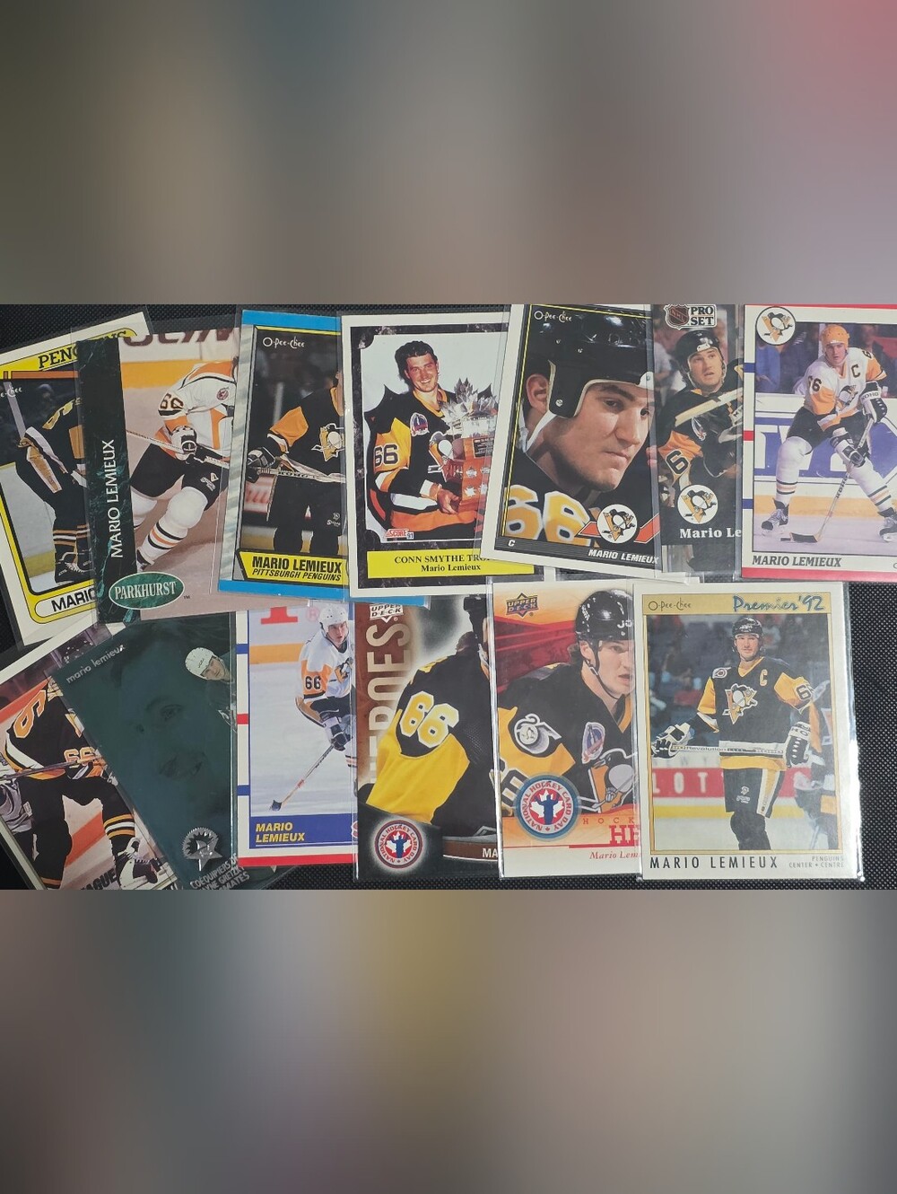 13-Card Mario Lemieux "Super Mario" Card Lot